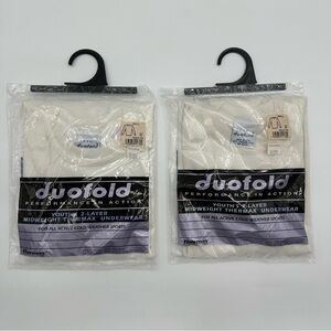 2 Vintage Duofold Youth’s S (6-8) 2 Layer Mid weight Thermal Underwear Shirt New